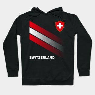 Vintage Switzerland Sunflower Flag Switzerland Soccer Lover Hoodie